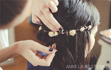 Coiffure mariée bohème